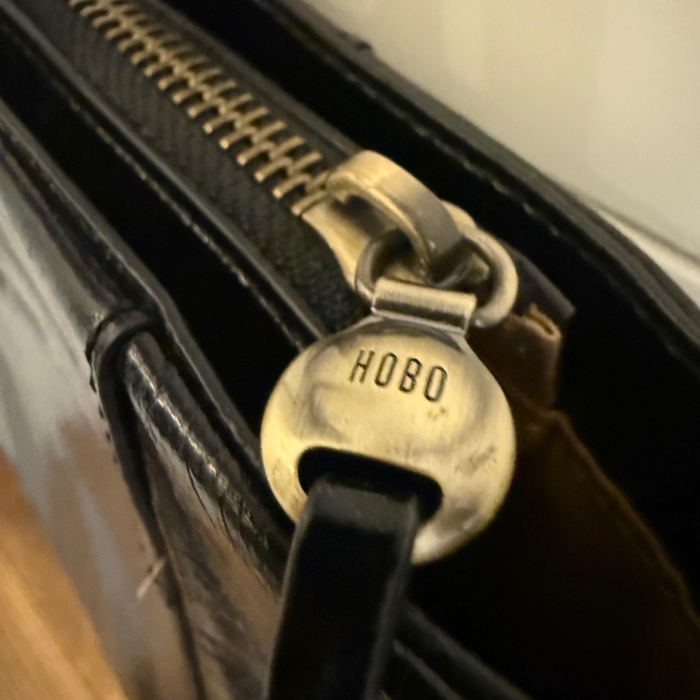 HOBO Black Vintage Hide Leather Tote